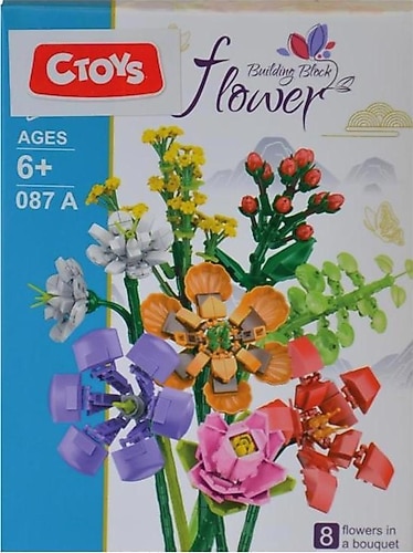 フラワーオブライフ۞8869商品 Ctoys Flower Çiçek Buketi 087A 95 Parça Blok Oyuncak Fiyatları