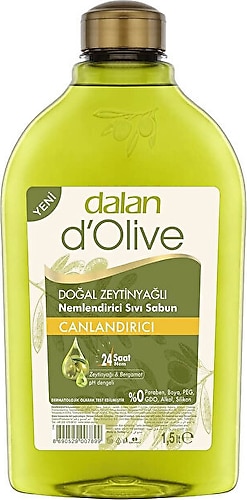 Dalan D'Olive Zeytinyağlı Canlandırıcı Sıvı Sabun 1.5 lt