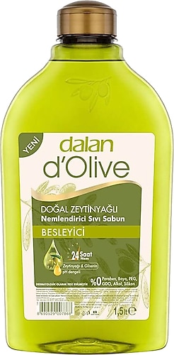 Dalan D'Olive Zeytinyağlı Sıvı Sabun 1.5 lt