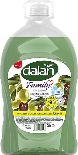 Dalan Family Zeytin Mucizesi 3 lt Sıvı Sabun