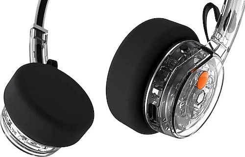 Cuffie MONDO Freestyle On-Ear Bluetooth - Design Retro, Trasparenti, Batteria 22h - Foto 4