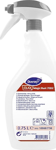 Diversey Clax Magic Rust 70D2 Tekstil ve Metal Leke Çıkarıcı 750