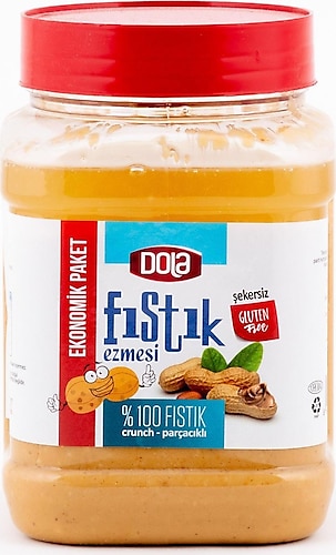 Dola Glutensiz Fıstık Ezmesi Şekersiz 320 Gr.