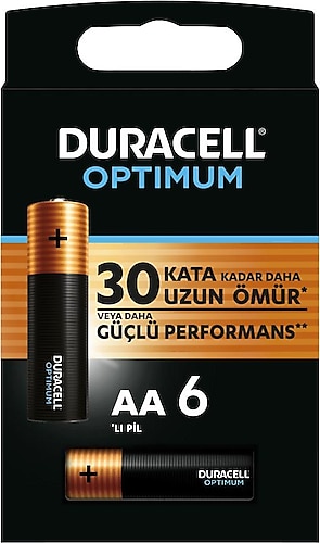 Duracell Optimum pile alcaline AA 6 pièces