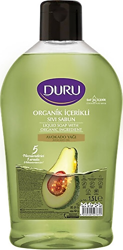 Duru Organik İçerikli Avokado Yağı Sıvı Sabun 1.5 lt