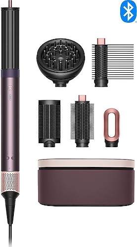 Dyson Airwrap Co-anda2x Kıvırcık+Bukleli Jasper Plum Saç
