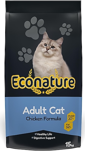 Econature Tavuklu 15 kg Yetişkin Kedi Maması