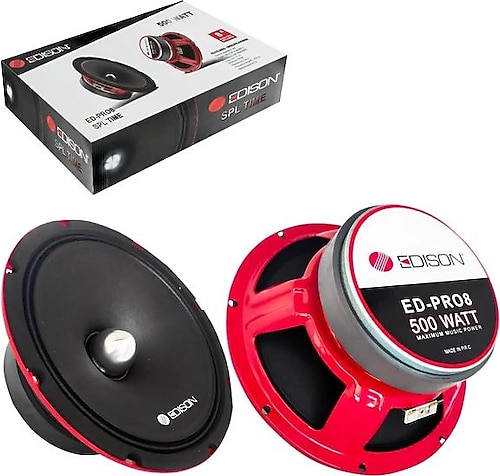 いそべ Edison ED-PRO8 500 Watt 20 cm Midrange Oto Hoparlör Fiyatları