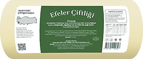 Efeler Çiftliği Tereyağı 1 kg Fiyatları, Özellikleri ve Yorumları | En ...