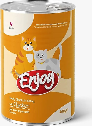Enjoy Gravy Soslu Tavuklu 400 gr Yetişkin Konserve Kedi Maması