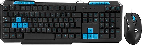 Everest KM-6825 Mavi Kablolu Klavye Mouse Seti Fiyatları