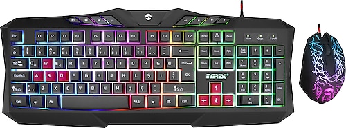 Everest KMX-88 Kablolu Oyuncu Klavye Mouse Seti Fiyatları