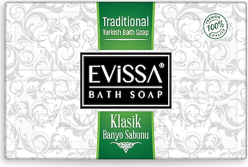 Evissa Beyaz Geleneksel Türk Hamamı Banyo Sabunu 4x150 600 gr