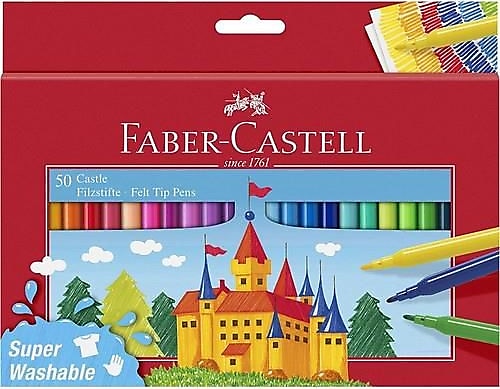 Faber-Castell 50 Renk Keçeli Kalem