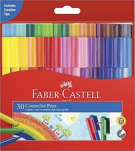 Faber-Castell Eğlenceli 30 Renk Keçeli Kalem