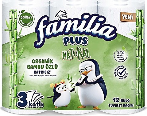 Familia Plus Natural 12'li Tuvalet Kağıdı