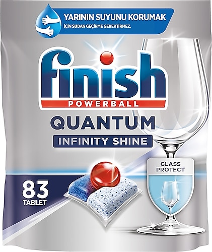 Finish Quantum Infinity Shine 83'lü Bulaşık Makinesi Tableti