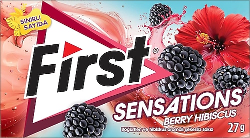 First Sensations Berry Hibisküs Şekersiz Sakız 27 gr Fiyatları