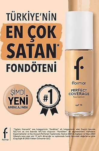 Flormar Fondöten Perfect Coverage 101 Pastelle Fiyatları, Özellikleri ve  Yorumları