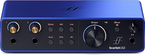 Focusrite Scarlett 2i2 4th Gen インターフェース FOCUSRITE SCARLETT 2i2 4TH GEN AUDIO INTERFACE 2x2, USB-C, 2x mic