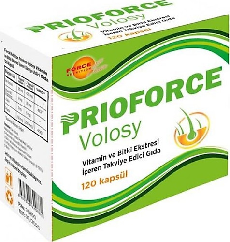 Force Nutrition Prioforce Volosy 120 Kapsül Fiyatları, Özellikleri ve ...