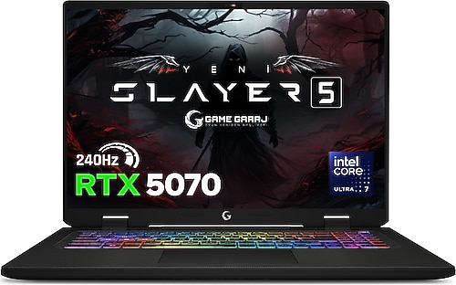 Game Garaj RTX 5070 Laptop 60,3 bin TL (3/6 taksit)