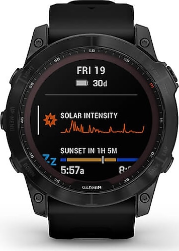 Garmin Fenix 7X Sapphire Solar Edition Akıllı Saat Siyah