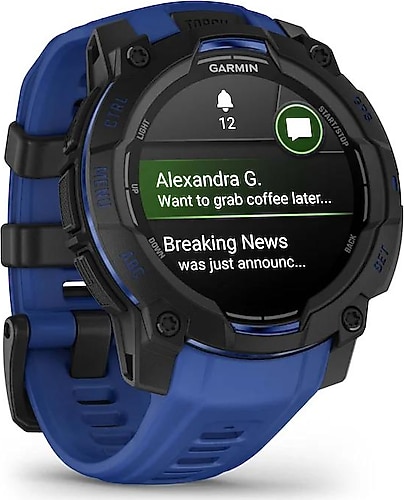 Garmin Instinct 3 45mm Amoled Siyah-Mavi Akıllı Saat Fiyatları