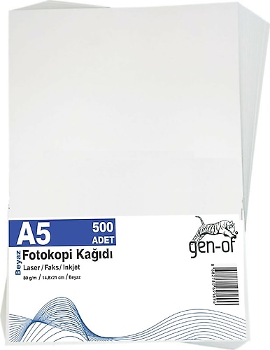 Gen-Of A5 80 gr 500 Yaprak Fotokopi Kağıdı