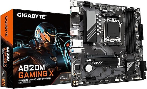 Gigabyte A620M Gaming X AMD AM5 DDR5 Micro ATX Anakart