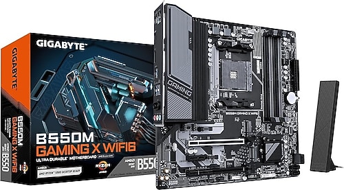 Gigabyte B550M Gaming X WIFI6 AMD AM4 DDR4 Micro ATX Anakart