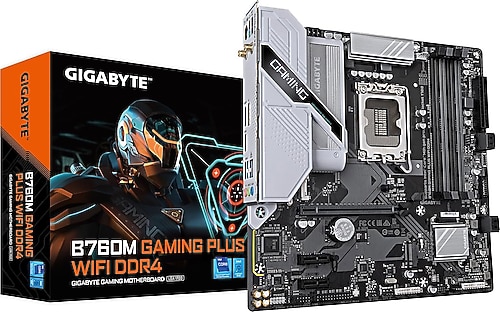 Gigabyte B760M Gaming Plus Wi-Fi Intel LGA1700 DDR4 Micro ATX