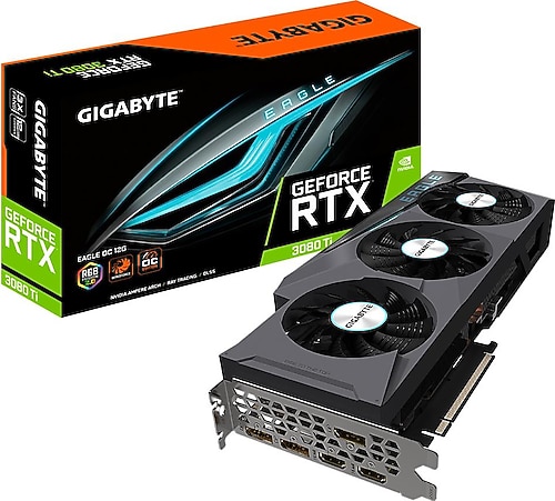 【中古】GIGABYTE GEFORCE RTX 3080ti Gigabyte RTX 3080 Ti EAGLE OC 12G GV-N308TEAGLE OC-12GD 384 Bit
