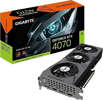 【保証あり】GIGABYTE ギガバイト Geforce RTX 4070 Gigabyte RTX 4070 Eagle OC V2 GV-N4070EAGLE OCV2-12GD 192 Bit