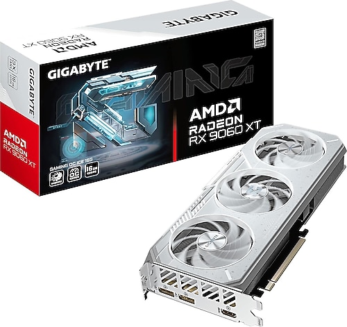 新品GIGABYTE Radeon RX9060 XT GAMING 16G Gigabyte RX 9060 XT Gaming OC Ice 16G GV-R906XGAMINGOCICE-16GD 128