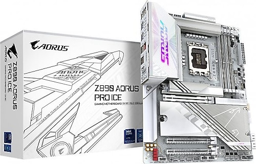 Gigabyte Z890 Aorus Pro Ice Wi-Fi Intel LGA1851 DDR5 ATX Anakart
