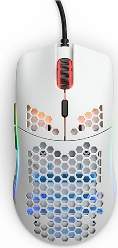 Glorious Model O- Minus GOM-WHITE Mat Beyaz RGB Optik Kablolu