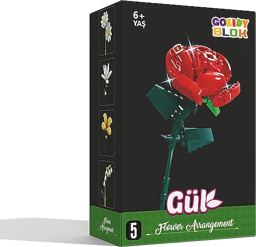 Gokidy Blok Çiçekler Serisi Gül T673 Fiyatları, Özellikleri ve