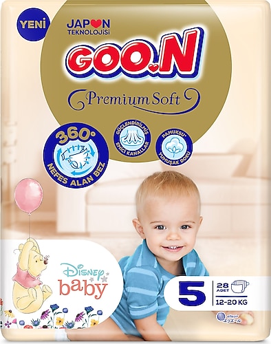 Goon Premium Soft 5 Beden 28'li Bebek Bezi
