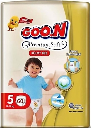 Goon Premium Soft 5 Numara 60'lı Külot Bez