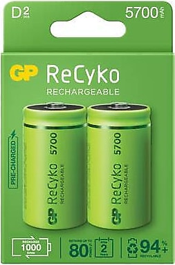 Pile rechargeable D, 2 ReCyko, 5700 mAh