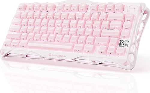 GravaStar Mercury K1 Special Edition RGB %75 TKL Kailh Cherry Pink