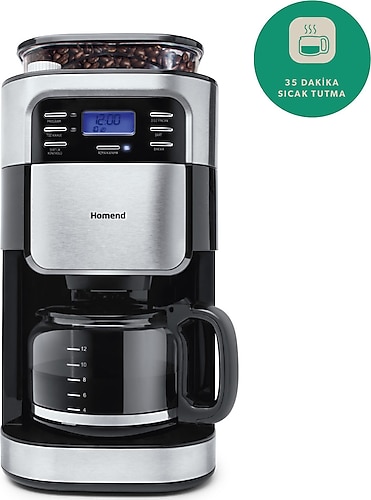 Homend Coffeebreak 5002H Öğütücülü Filtre Kahve Makinesi