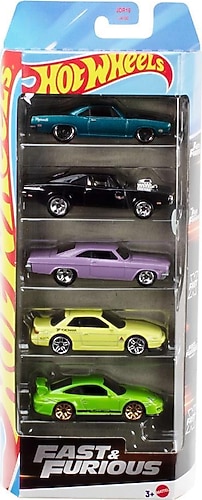 Hot Wheels Fast and Furious 5'li Araba Seti JDR19 Fiyatları