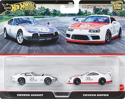 Hot Wheels Premium Car Culture Toyota 2000 GT ve Toyota Supra 2'li
