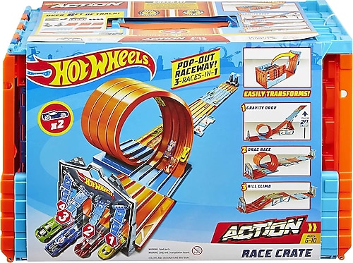 Hot wheels track hot sale builder race crate