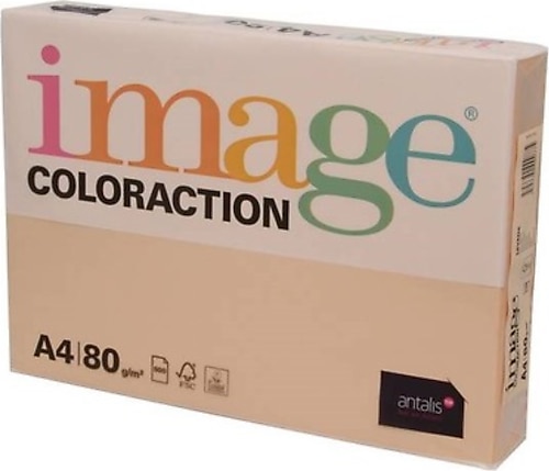 Image Coloraction A4 80 gr 500 Yaprak Renkli Fotokopi Kağıdı Somon