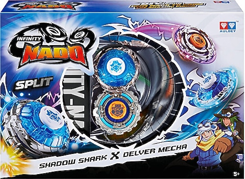 Infinity Nado Split Metal 2'li Set Shadow Shark & Delver Mecha