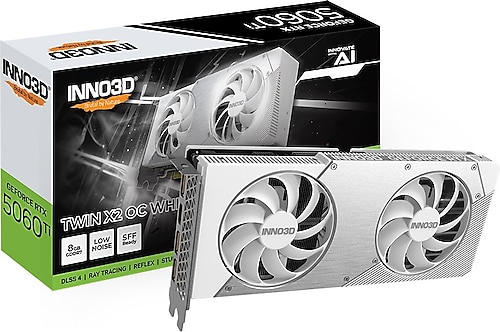 Inno3D RTX 5060 TI Twin X2 OC White N506T2-08D7X-193075W 128 Bit