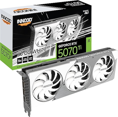 Inno3D RTX 5070 TI X3 OC White N507T3-16D7X-176068W 256 Bit GDDR7
